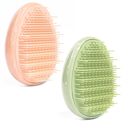 2 Pack Mini Hair Brush Set for Effortless Detangling and Scalp Care