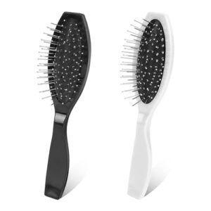 2-Pack Stainless Steel Wig Brushes for All Hair Types, Durable and Easy to Clean