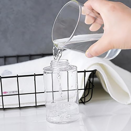 2 Pack 100ml Empty Nail Polish Remover Push Down Pump Dispenser Bottles for Liquid Makeup - Image 3