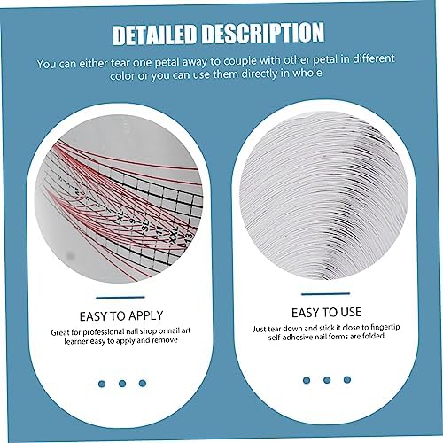 2 Rolls Nail Paper Holder Nail Art Stickers Nail Stickers Manicure Guide Form Gel Builder Tips Guide Nail Art Guide Forms Uv Gel Extension Paper Salon Supply Nail Forms - Image 6