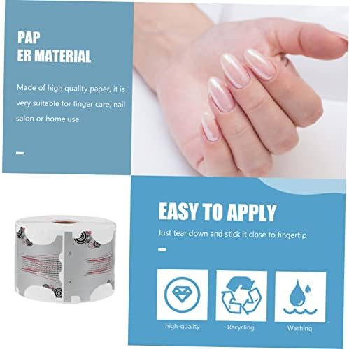 2 Rolls Nail Paper Holder Nail Art Stickers Nail Stickers Manicure Guide Form Gel Builder Tips Guide Nail Art Guide Forms Uv Gel Extension Paper Salon Supply Nail Forms - Image 9