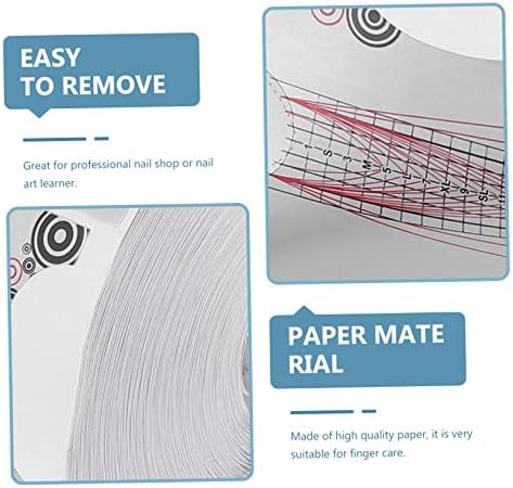 2 Rolls Nail Paper Holder Nail Art Stickers Nail Stickers Manicure Guide Form Gel Builder Tips Guide Nail Art Guide Forms Uv Gel Extension Paper Salon Supply Nail Forms - Image 3