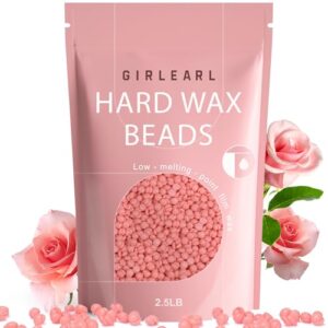 2.5lb Wax Beads for Hair Removal, Brazilian Bikini Hard Wax for Women Men, Hard Wax beads Perfect for Coarse Hair Full body Legs, Face and Underarms at Home Waxing Beads for Sensitive Skin