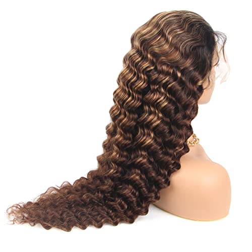 Honey Blonde 20 Inch Loose Deep Wave 13x6 Lace Front Human Hair Wig - Image 8