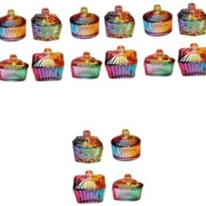 20 Piece Multi-function Acrylic Glass Dappen Dish Mixing Cups for Nail Art Supplies