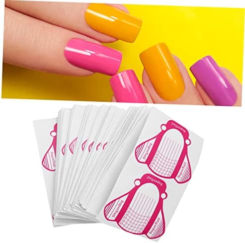 200 Piece Dual Nail Forms for Stiletto Acrylic Nail Extension DIY Manicure - Image 5