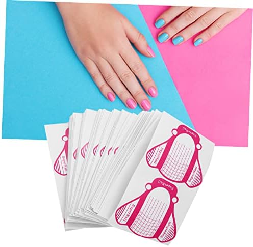 200 Piece Dual Nail Forms for Stiletto Acrylic Nail Extension DIY Manicure - Image 2