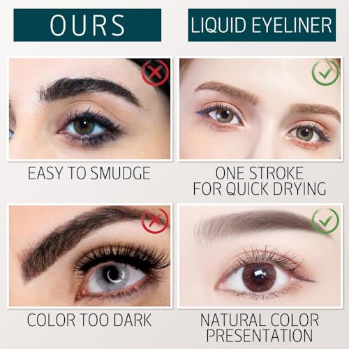 2024 Upgrade 3D Waterproof Microblading Eyebrow Pencil S-Dark Brown 4 Tipped Fine Stroke - Image 5
