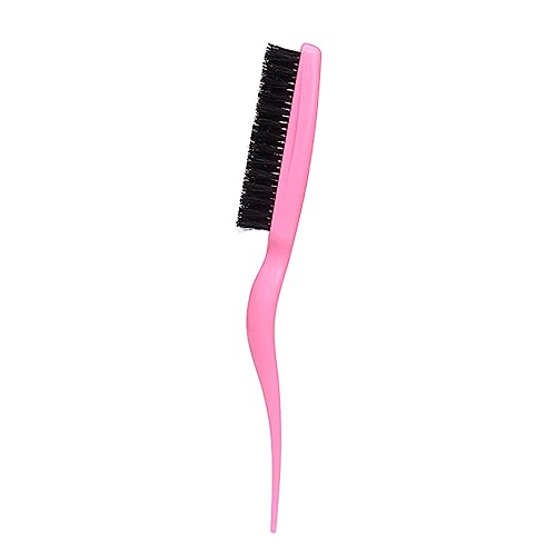 Boar Bristle Brush Comb Hair Teasing Brush For Women Men Salon Boar Bristle Beauty Styling Backcombing Brush For Women Hair Styling Accessory Hair Detangling Brush Hair Volumizing Comb Hair Smoothing - Image 6