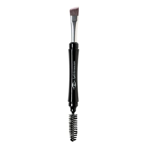 Pro Grip Angled Eyebrow and Spoolie Brush Set Premium Quality for Brow Makeup - Image 3
