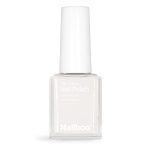 Nailboo PREMIER Max Gloss Nail Polish, (White) Here’s a Tip Nail Color, DIY Nails Salon Quality, Glossy Non-Gel Nail Polish, 0.5 oz.