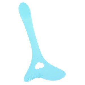 Reusable Blue Silicone Winged Fishtail Eyeliner Stencil Makeup Applicator Tool for Women