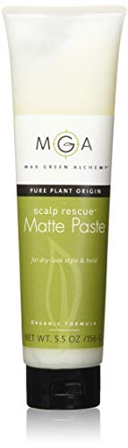 MGA Vegan Matte Hair Paste Tube - Matte Texturizing Paste gives Natural Look, Medium Hold & Creates Bulk made with Organic Formula for Men & Women | Unisex Color Safe and PVP Free | 5.5 Ounces
