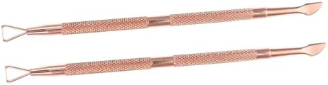 Mipcase 4 Pcs Metal Clippers Polish Manicure Tools Nail Clippers Remover Nail Supplies Nail Polish Bulk Mirror Stainless Steel electroplated Rose Gold Oil Glue Dual Purpose Remover - Image 6