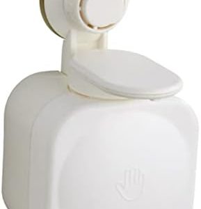 PRETYZOOM Manual Soap Dispenser Shampoo Shower Dispenser Wall Conditioner Dispenser Hand Held Body Wash Dispenser for Shower Soap Dispencer Wall Mount Nozzle White No Punching Abs