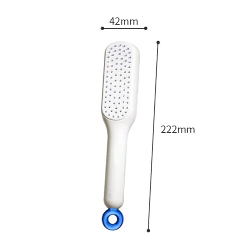 Pink Self-Cleaning Anti-Static Massage Hair Comb for Women Easy Clean Brush - Image 6