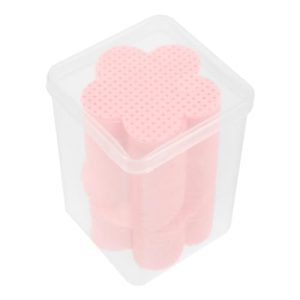 NOLITOY 200pcs Disposable Nail Polish Remover Pads Flower Shaped Nail Wipe Cotton Gel Nail Polish Removers Lint Free Nail Cleaning Patches