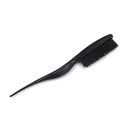 4-Piece Boar Bristle Teasing Brush Set for Hair Styling and Volume Boosting