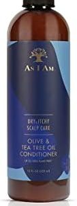 As I Am Dry & Itchy Scalp Care Conditioner 12oz with Zinc Pyrithione Tea Tree Oil