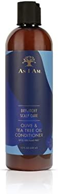 As I Am Dry & Itchy Scalp Care Conditioner 12oz with Zinc Pyrithione Tea Tree Oil