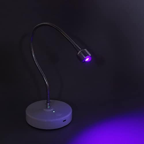 Nail Lamp, USB 3W UV Led Nail Lamp for Gel Nails, 360° Rotatable Gooseneck Gel Nail Light Nail Dryer Polish Lamps, 60S Timing Light, Gel Curing Lamp for Salon, Home Use (LAJS5d4) - Image 5
