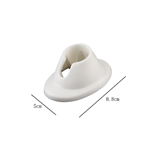2 Pieces Nail Polish Stand Nail Polish Bottle Stand Nail Polish Bottle Holder Nail Art Display Manicure Tools for Nail Organizer Display, White - Image 2