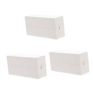 30-Bit White Acrylic Nail Drill Bit Holder Organizer Case