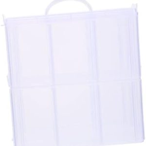 Box Nail Polish Storage Box Nail Polish Clear Stackable Storage Bins Portable Nail Case Portable Carrying Case Nail Storage Travel Case Acrylic Pp Household Crafts