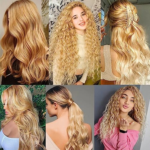 22 24 26 inch Blonde Bundles Human Hair 613 Deep Wave Bundles 27/613 Human Hair Bundles Brazilian Remy Blonde Wet and Wavy Bundle for Women - Image 2