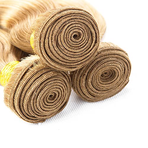 22 24 26 inch Blonde Bundles Human Hair 613 Deep Wave Bundles 27/613 Human Hair Bundles Brazilian Remy Blonde Wet and Wavy Bundle for Women - Image 4