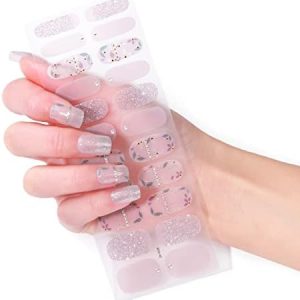 22 Sheets Self-Adhesive Warm Color Nail Polish Strips for Women Nail Art