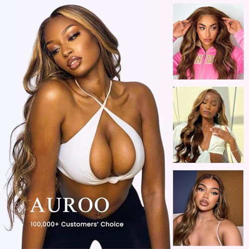 16 Inch Honey Blonde Ombre Body Wave 13x4 Lace Front Human Hair Wig 150% Density 23.5 Inch Cap - Image 6