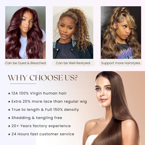 16 Inch Honey Blonde Ombre Body Wave 13x4 Lace Front Human Hair Wig 150% Density 23.5 Inch Cap - Image 7