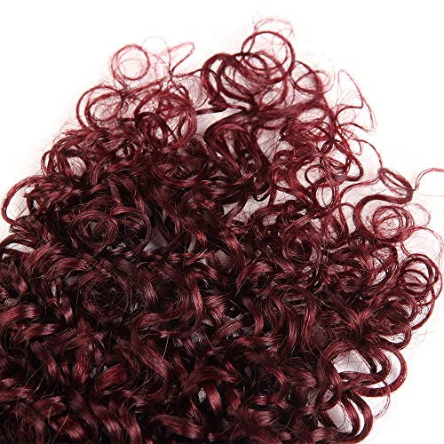 24 26 28 Inch Burgundy Kinky Curly Bundles Ombre Human Hair Bundles Red Curly Bundles 8a Brazilian Virgin Remy Hair Extension For Women Double Weft 1b99j Kinky Curly Bundles 100g/Pc - Image 6