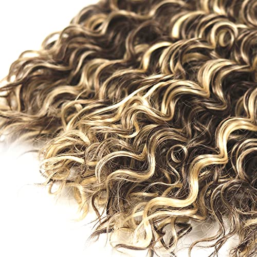24 26 28 Inch Highlight Human Hair Bundles Honey Blonde Bundles P4/613 Deep Wave Human Hair Bundles Two Tone #4 Brown Mixed With #613 Blonde Bundle - Image 6