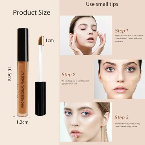 24 Hour Natural Matte Liquid Concealer All Skin Types 0.5 oz - Image 6