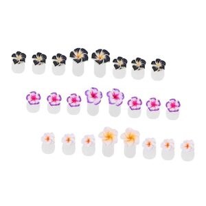 24 Pcs Decorative Flower Toe Separators for Pedicure Nail Polish Application