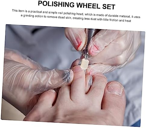 24 Pcs Nail Polish Grinding Head Nails Drill Bits Nails Gel Drill Bits for Nails Cleaning Kit Nail File Drill Bit Cuticle Clean Nail Drill Bit Wool Acrylic Tool to Rotate Metal - Image 2