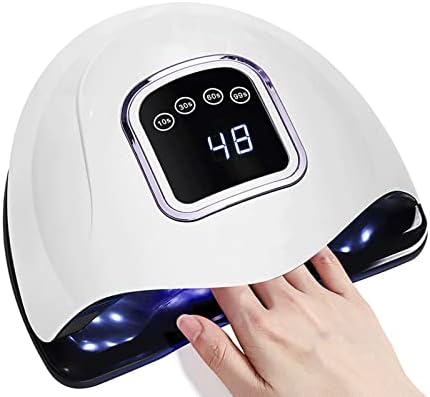 248W UV LED Nail Lamp for Gel Polish, 4 Timer Settings, LCD Screen, Professional Salon Use