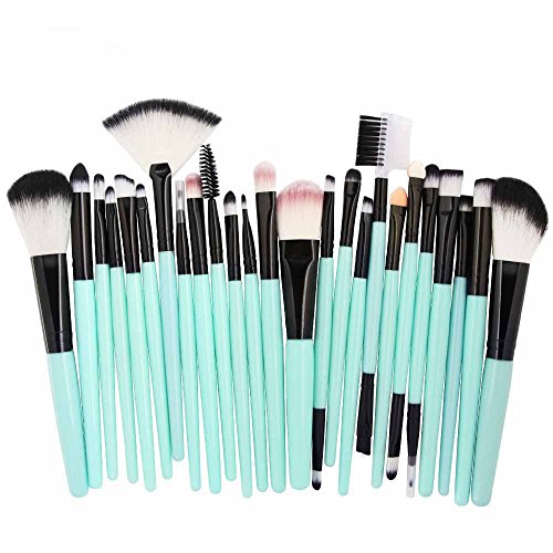 25-Piece Pro Makeup Brush Set for Foundation, Blending, Eyeshadow, Eyeliner