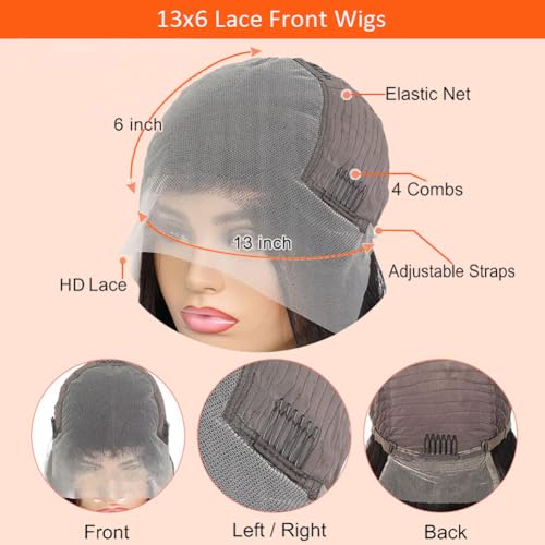 28 Inch 250% Density HD Body Wave Lace Front Wig, Glueless Pre-Plucked for Black Women - Image 6