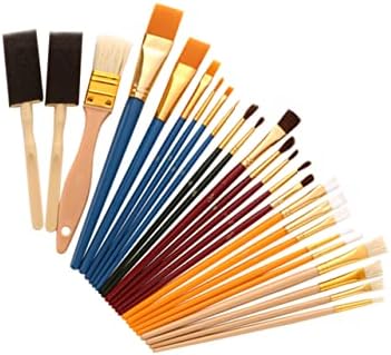25pcs Oil Painting Brush Set Artist Paint Brushes Watercolor Brush Pens Set Craft Sets for Watercolor Brush Set Suit Water Color Paint Sets for Students Paint Brush