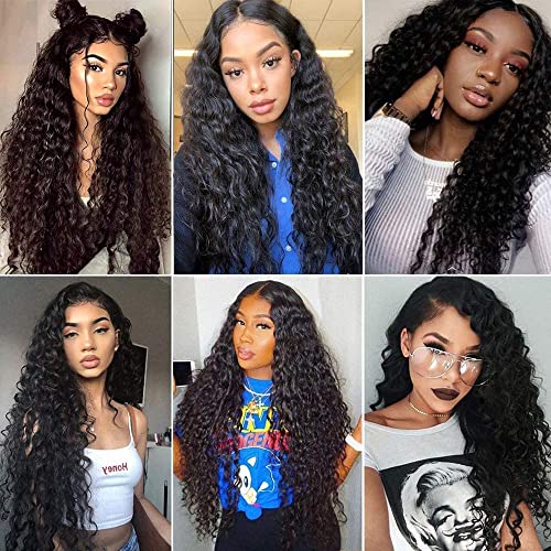 26 Inch 10A Brazilian Water Wave Human Hair Extensions Bundle Wet Wavy Dyeable - Image 6