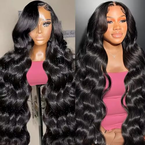 26 Inch Lace Front Wigs Human Hair Body Wave HD Lace Frontal Wig 180% Density Glueless Human Hair Wigs for Black Women 13x4 Lace Front Wigs Human Hair Pre Plucked Body Wave Wig Human Hair