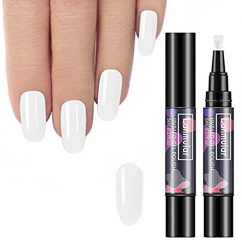 27 Colors Bright Gel Manicure Pen, Soak Nail Polish Pen, Nail Art Salon Nail Coated Supplies Easy to Color Long Lasting, No Need Base & Top Coat, 1pc Nail Polish Pen - Image 2