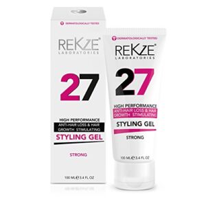 27 Styling Gel w/Unique Premium Hold Strong Formula for Hair Thickening, Anti-Hair Loss & Thinning Hair - Hair Protection, Reduces Breakage For Men & Women