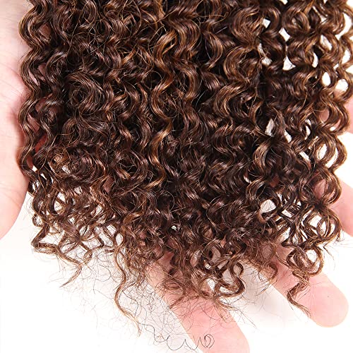Freiuoke 28 Inch Ombre Kinky Curly Human Hair Bundles Brazilian Virgin 3 Pack - Image 6