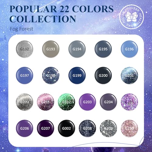 28PCS Nail Gel Polish, Cat Eye Glitter Gel Nail Polish 22 Colors Blue Black Gel Polish Set with 6 Multi-Functional Gels Nail Art Magnet Stick Manicure Set DIY Salon Home Gift for Women - Image 2