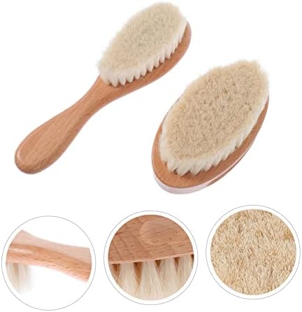2pcs Bath Brush Body Exfoliating Brush Body Scrubber Brush for Shower Hair Cutting Brush Back Massaging Brush Shower Hair Brush Bath Mitt Paint Newborn Toddler Wool - Image 9