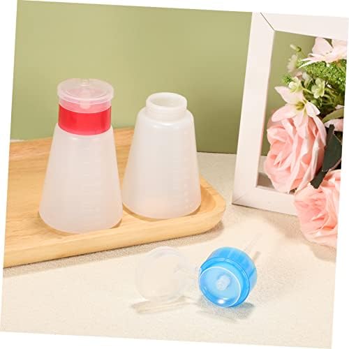 2pcs Bottled Clear Nail Polish Plastic Containers Liquid Dispenser Mini Pump Bottle Liquid Pump Dispenser Make up Removers Small Pump Bottle Dispenser Push Down Dispenser Square - Image 4